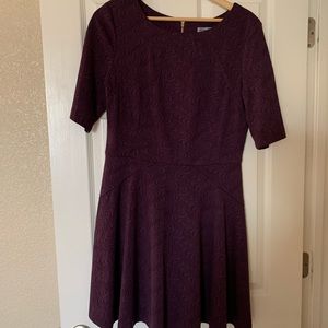 Danny and Nicole Purple Petite dress. 3/4 sleeve.